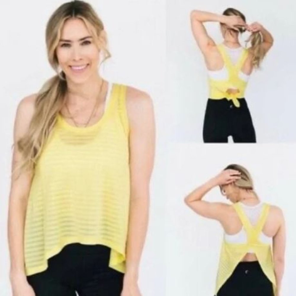 NWOT Zyia Active Lemon Yellow Nimbus Tank